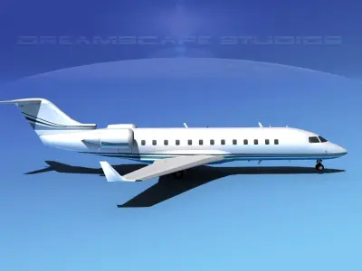 Bombardier Challenger 850 V09 3D model