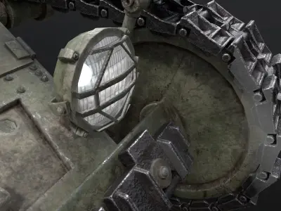 Tank MC-1 Low-poly 3D model