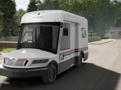 Next Generation US Mail Truck 3D model