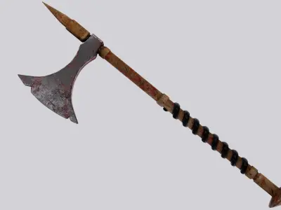 Game weapon Low-poly 3D model