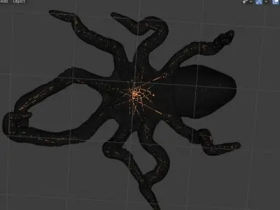Octopus hight poly 3D model 3D model