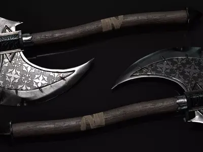 Game Ready Axe Free low-poly 3D model