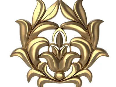 decorative pattern ready for 3D printing 3D model