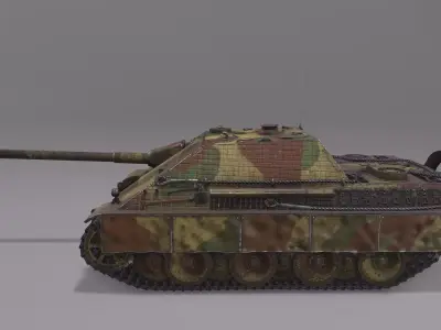 Jagdpanther G1 Tank Destroyer  Low-poly 3D model