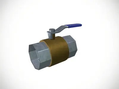 Valve Low-poly 3D model purchase