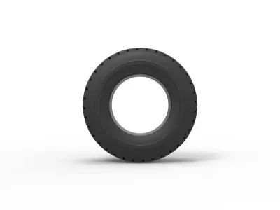 Truck tire 3 Scale 1 to 25 3D print model