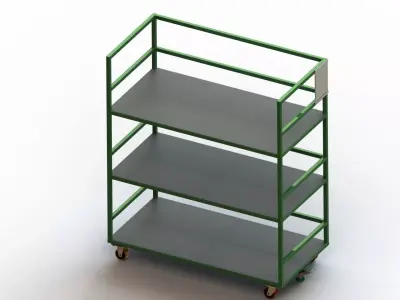 Steel Dory Shelves 3D model