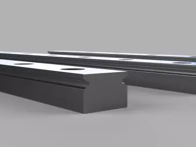 MGN12 Linear Rail Pack 150 300 450mm High-Precision CAD STEP 3D model