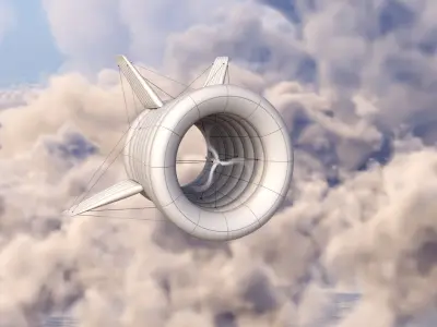 Airborne Wind Turbine 3D model