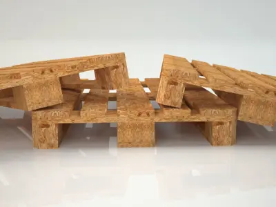 Wooden pallet 3D model textured  3d Max low poly Low-poly 3D model