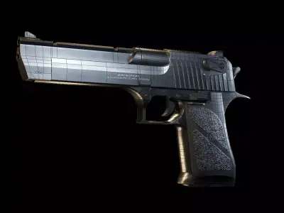 Desert Eagle - Realistic Pistol Low-poly 3D model