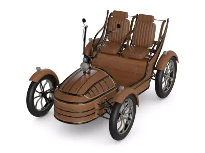 Double Bench Quadracycle 3D model