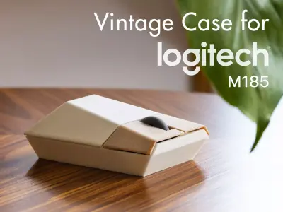 Logitech M185 vintage case - 1-year commercial licence 3D print model