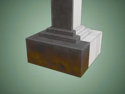 Japanese Stone Lantern Free low-poly 3D model