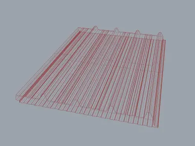 Polyurethane  Sandwich Panel Free 3D model