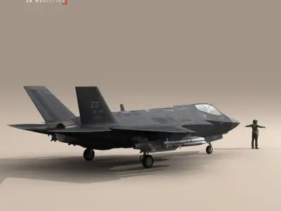 F35A - USAF 3D model purchase