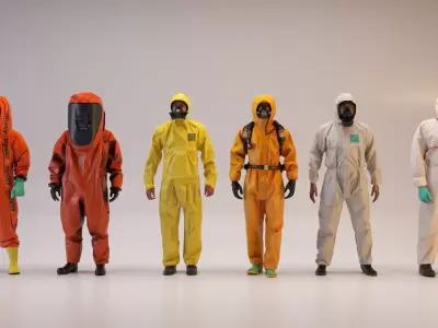 Protective Suit Workers Collection 3D model