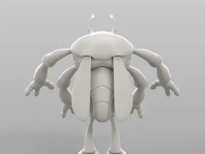 Cartoon Cicada 3D model