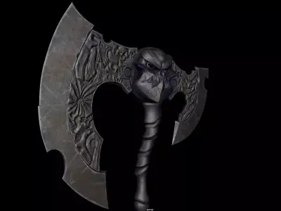 Axe weapon Free low-poly 3D model