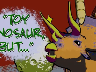 Animated Space Dinosaur  Low-poly 3D model