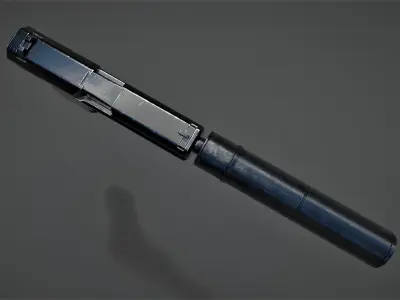 Pistol Free low-poly 3D model