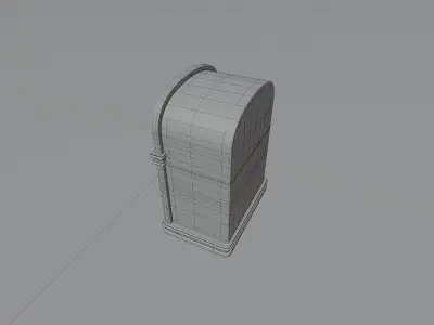 Old asset radio 3D model