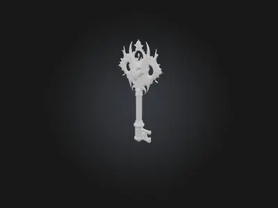 Mystic Key Low-poly 3D model