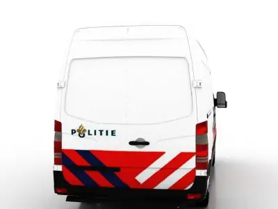 Mercedes Benz Sprinter L2H2 2009 Netherlands Police Prison 3D model