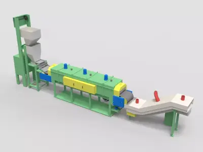 Furnace machine mechanical equipment 3d 3D model