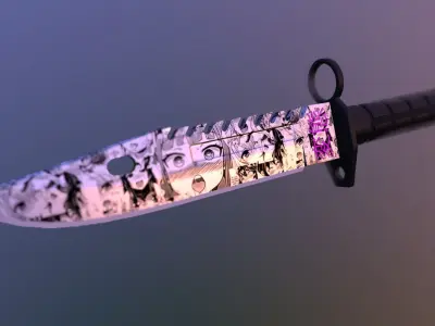 M9 Bayonet Ahegao Low-poly 3D model