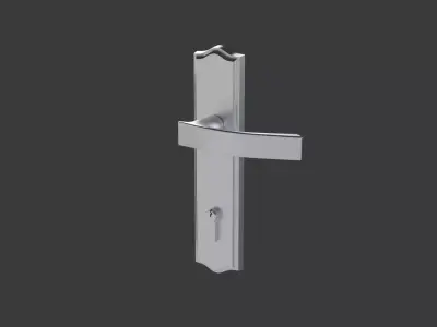 Door Handle with Lock 3D model