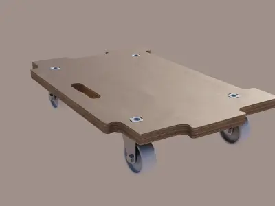 CONNECT transport dolly with MaxiGRIP 3D model