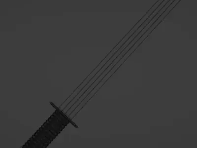 Low-poly Sword 3D model