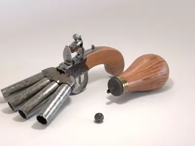 Duckfoot Pistol Derringer  3D model