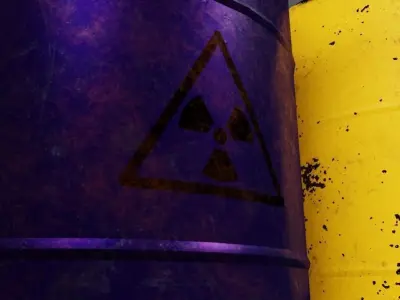 Metal Barrel Low-poly 3D model purchase