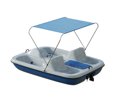 AquaNaut Pedal Boat Low-poly 3D model
