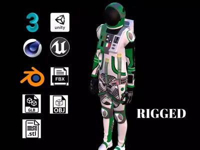 Astronaut Spacesuit Italy 3D model