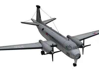 Breguet Atlantic Br 1150 Low-poly 3D model