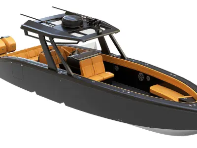 Motorboat 3D model from CGTrader - PBR