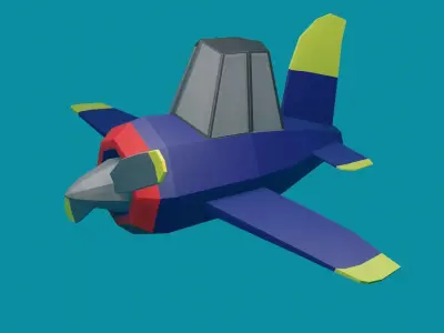 Airplane Lowpoly 3D model