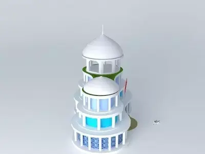 Supermarket mosque Free 3D model