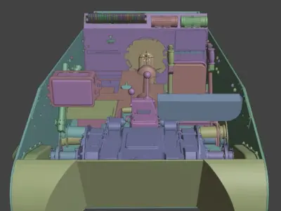 Panzer I interior hull 3D model