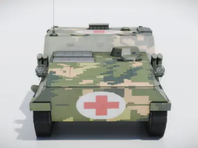 Type 89 Armoured Ambulance WZ752 Low-poly 3D model
