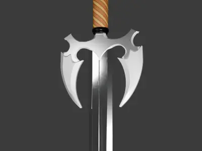 Loy-Ploy Fantasy Sword Low-poly 3D model
