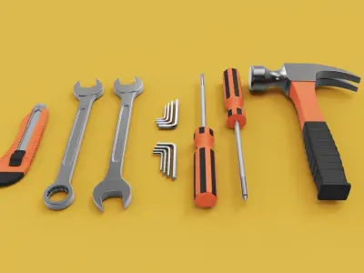 Tool Kit Set 3D model