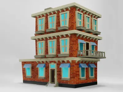 City Buildings Pack Collection 3D model