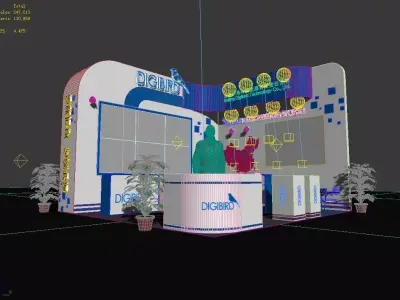 Exhibition - Area - 6X6-3DMAX2010-04 3D model
