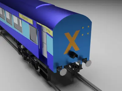 Express Train 3D model