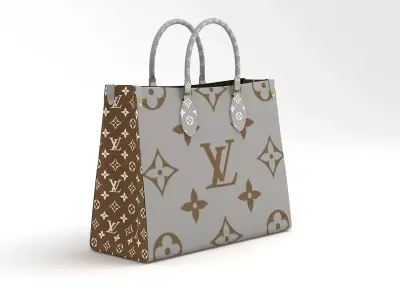 Louis Vuitton Leather Bag 6 3D model