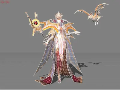 Pharsa Hierophant Low-poly 3D model
